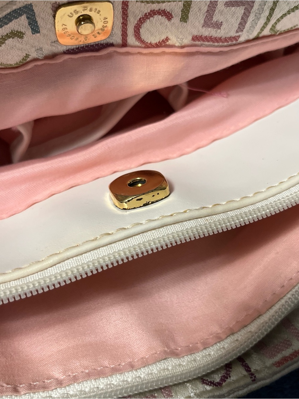 White Multi-Color Patterned Bag - Picture 7 of 7
